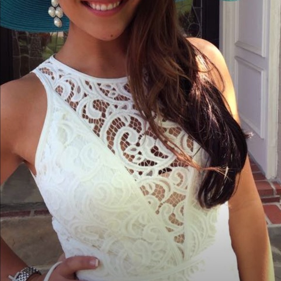 White floral dress - Picture 4 of 4